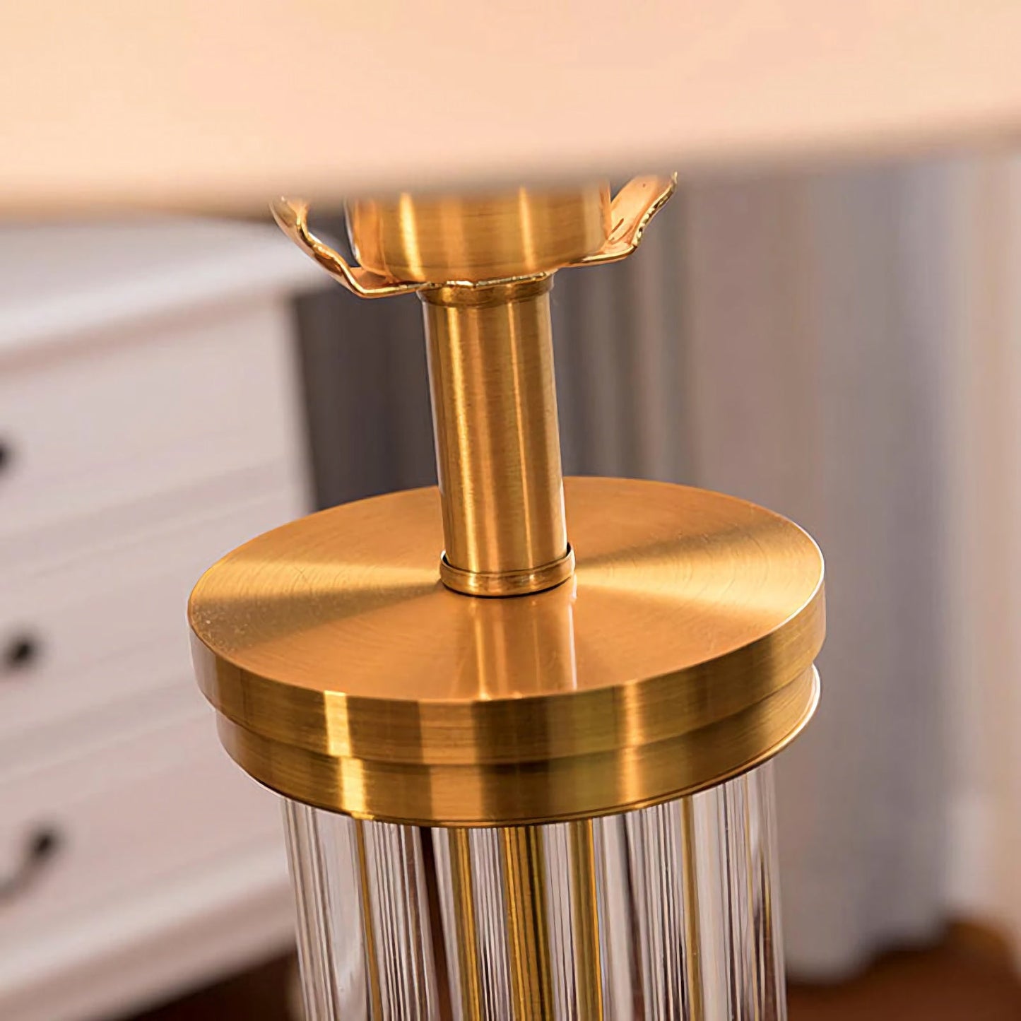 The Ashford Fluted Glass Table Lamp