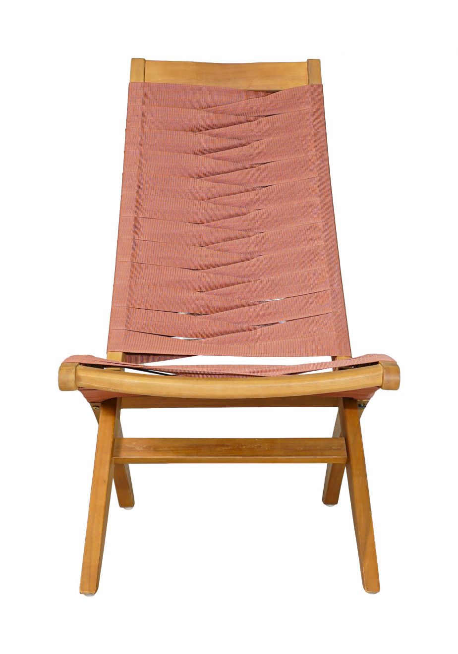 Rova Solid Wooden Rattan Frame Weaved Outdoor Luxury Lounge Chair