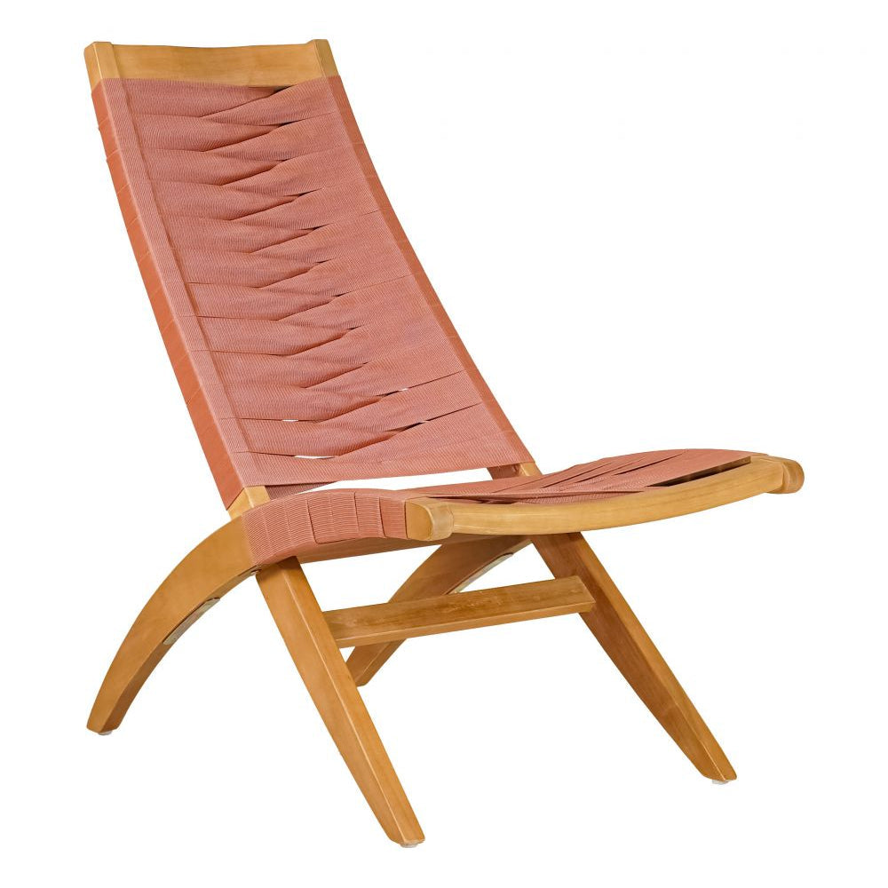 Rova Solid Wooden Rattan Frame Weaved Outdoor Luxury Lounge Chair