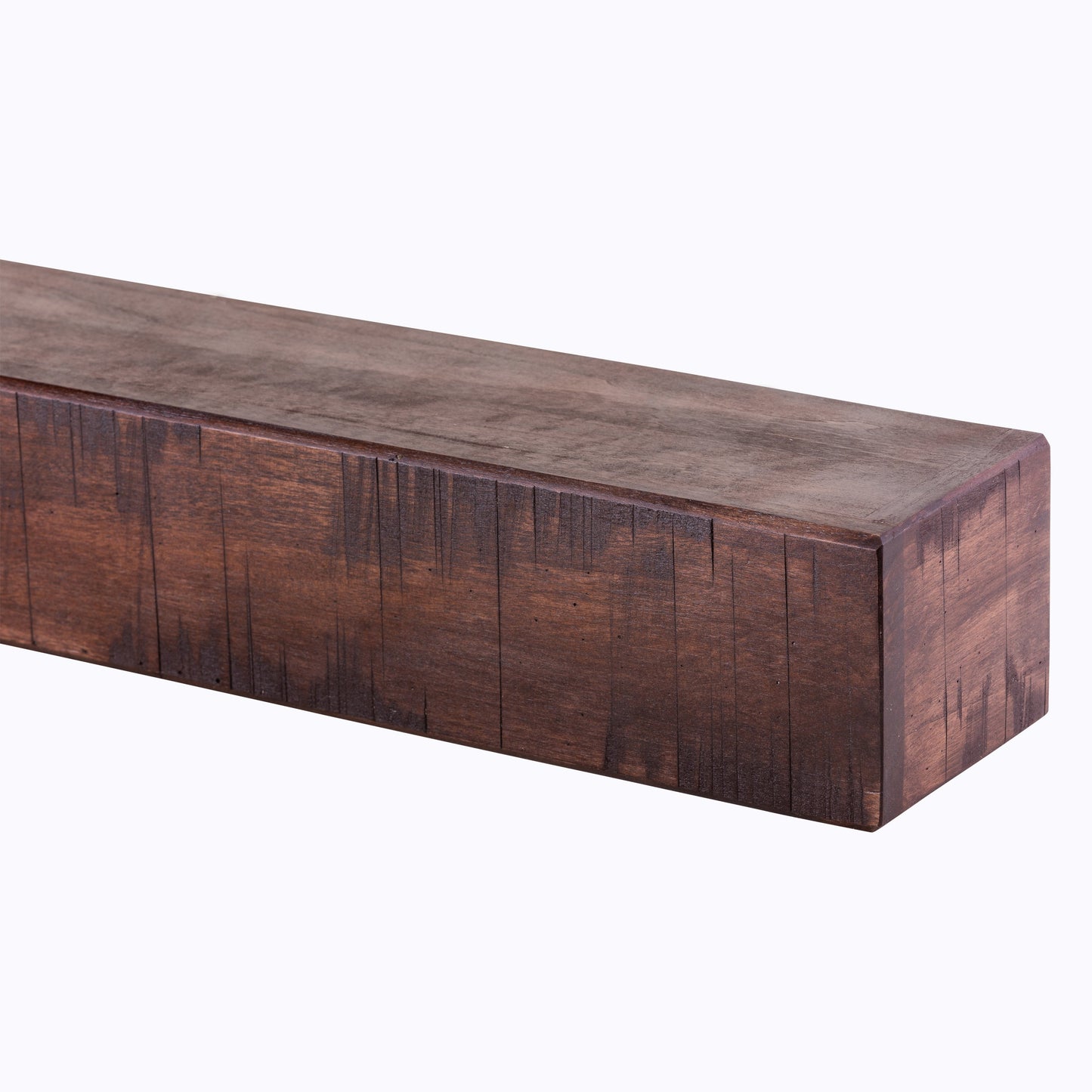 Rustic Poplar Reclaimed Natural Wood Fireplace Mantel Shelf