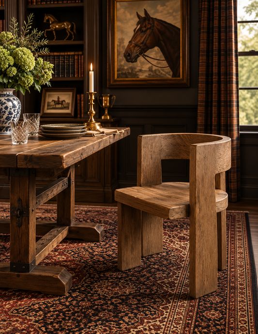 The Ashbourne Reclaimed Elm Accent Dining Chair