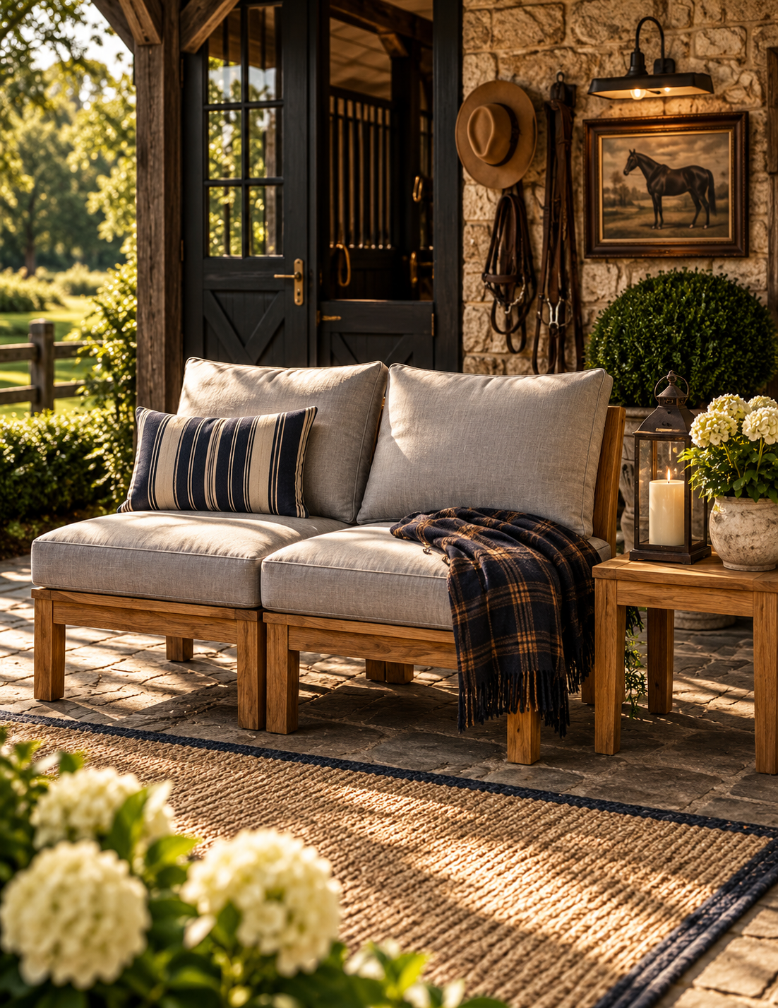 Seabrook 2-Piece Outdoor Modular Lounge Set - Gray