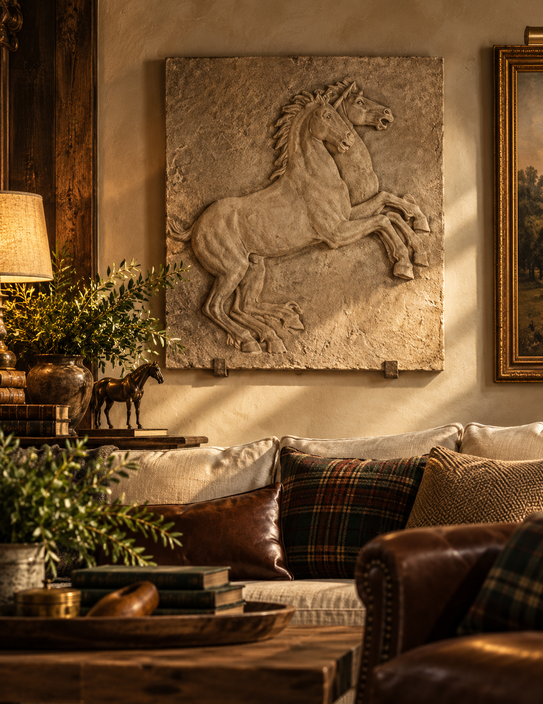 The Cavendish Equestrian Wall Relief