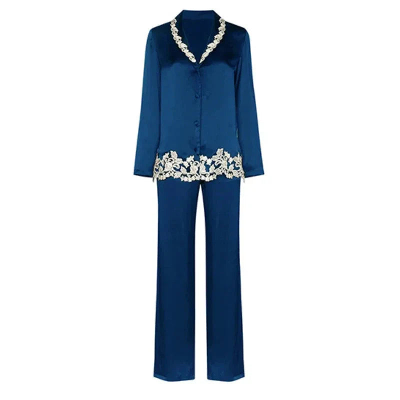 Women’s 2-Piece Mulberry Silk Pajama Set Silk Nightwear