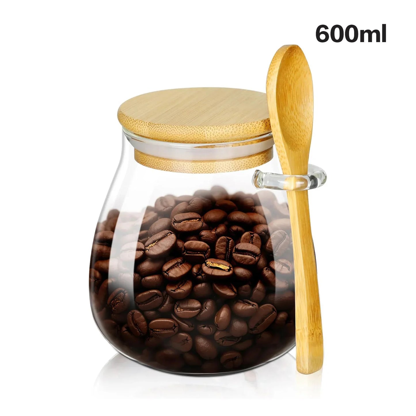 Aramé Glass Jar with Wood Lid