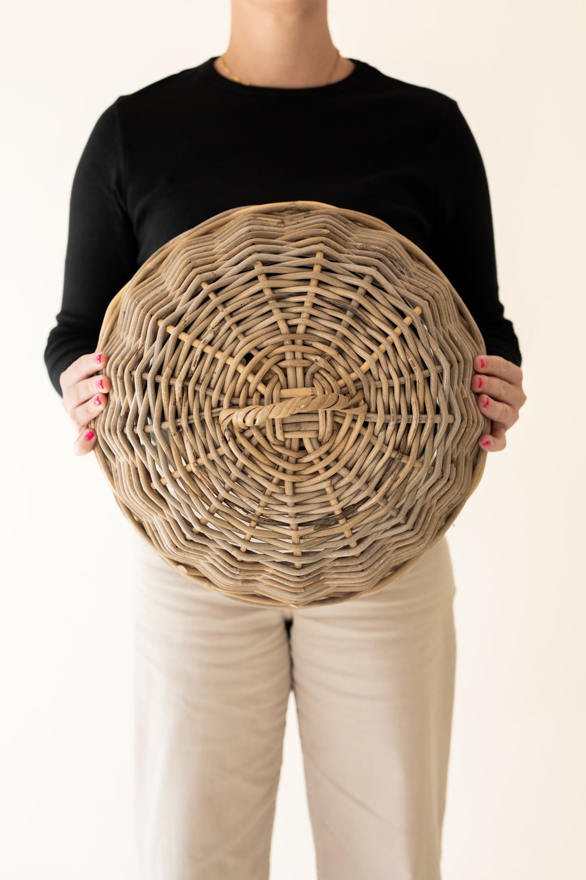 Handwoven Rattan Table Cloche