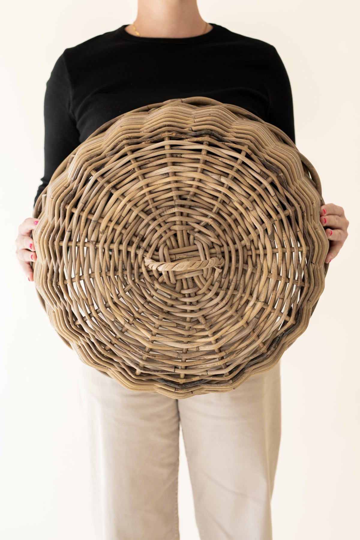 Handwoven Rattan Table Cloche