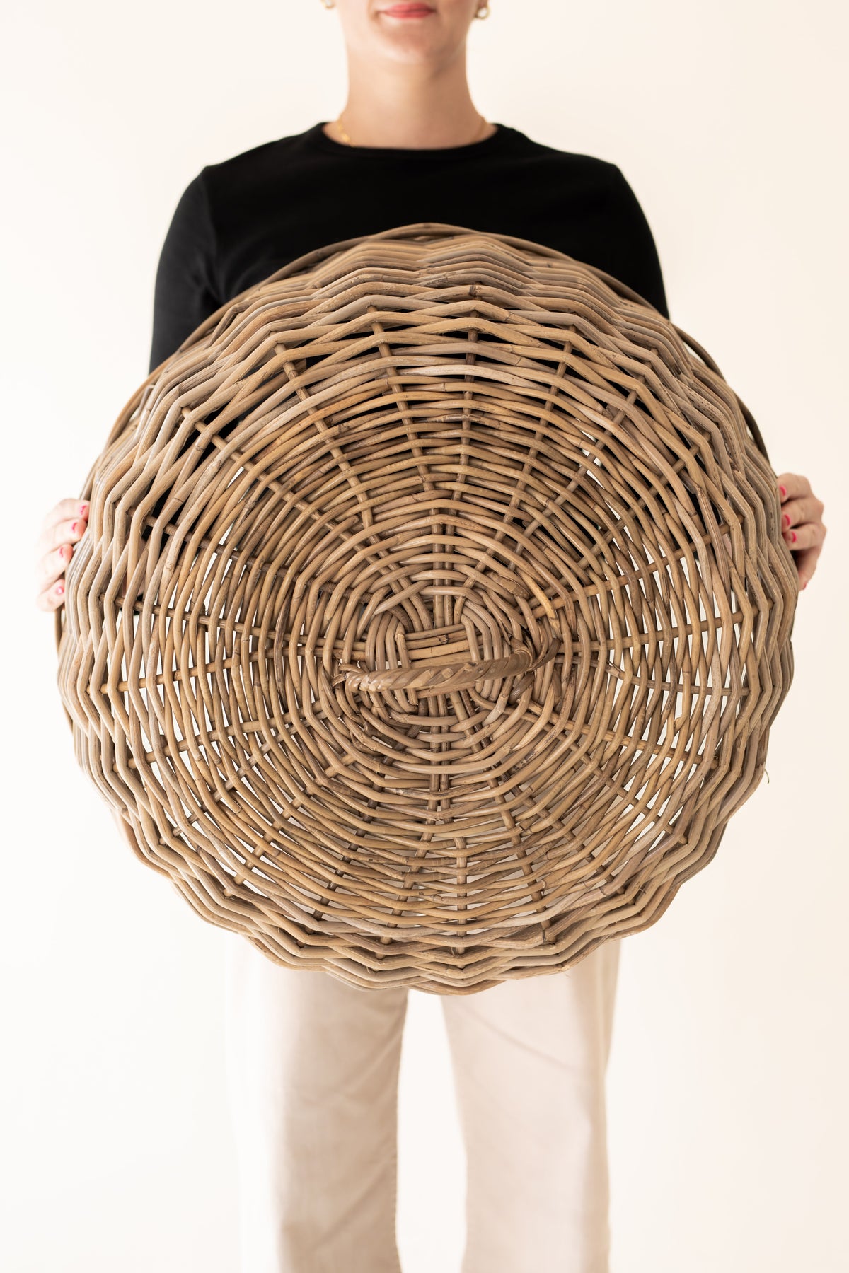 Handwoven Rattan Table Cloche