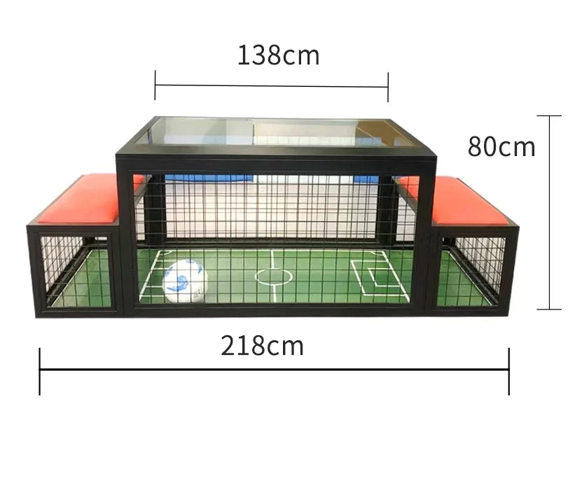 Coin-Operated 2-Player Table Football (Foosball) Game – Soccer Table 55 x 31.5 x 29 in (140 x 80 x 73.5 cm) Indoor/Outdoor for Kids & Adults