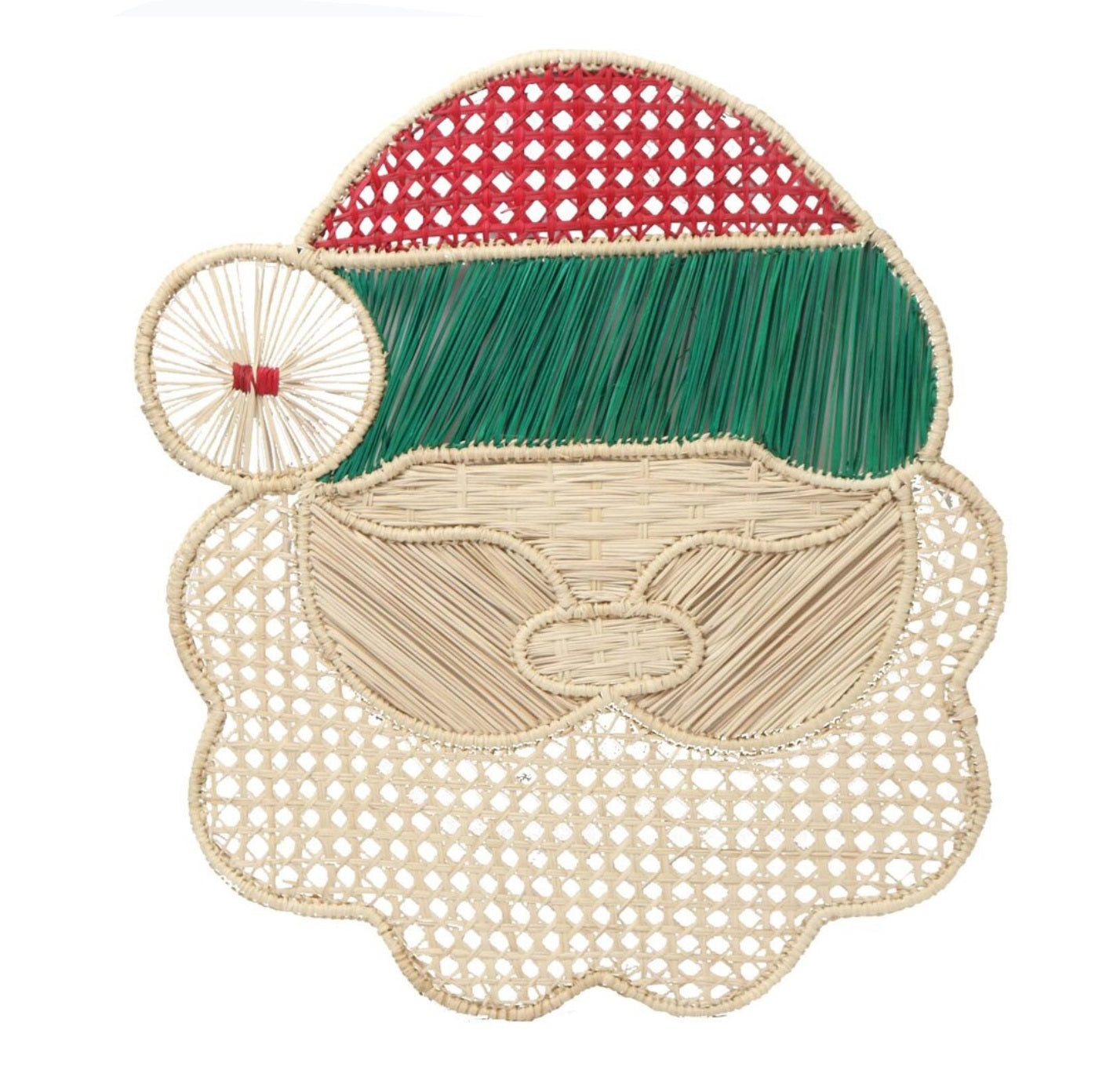 Santa Claus Handwoven Iraca Placemat