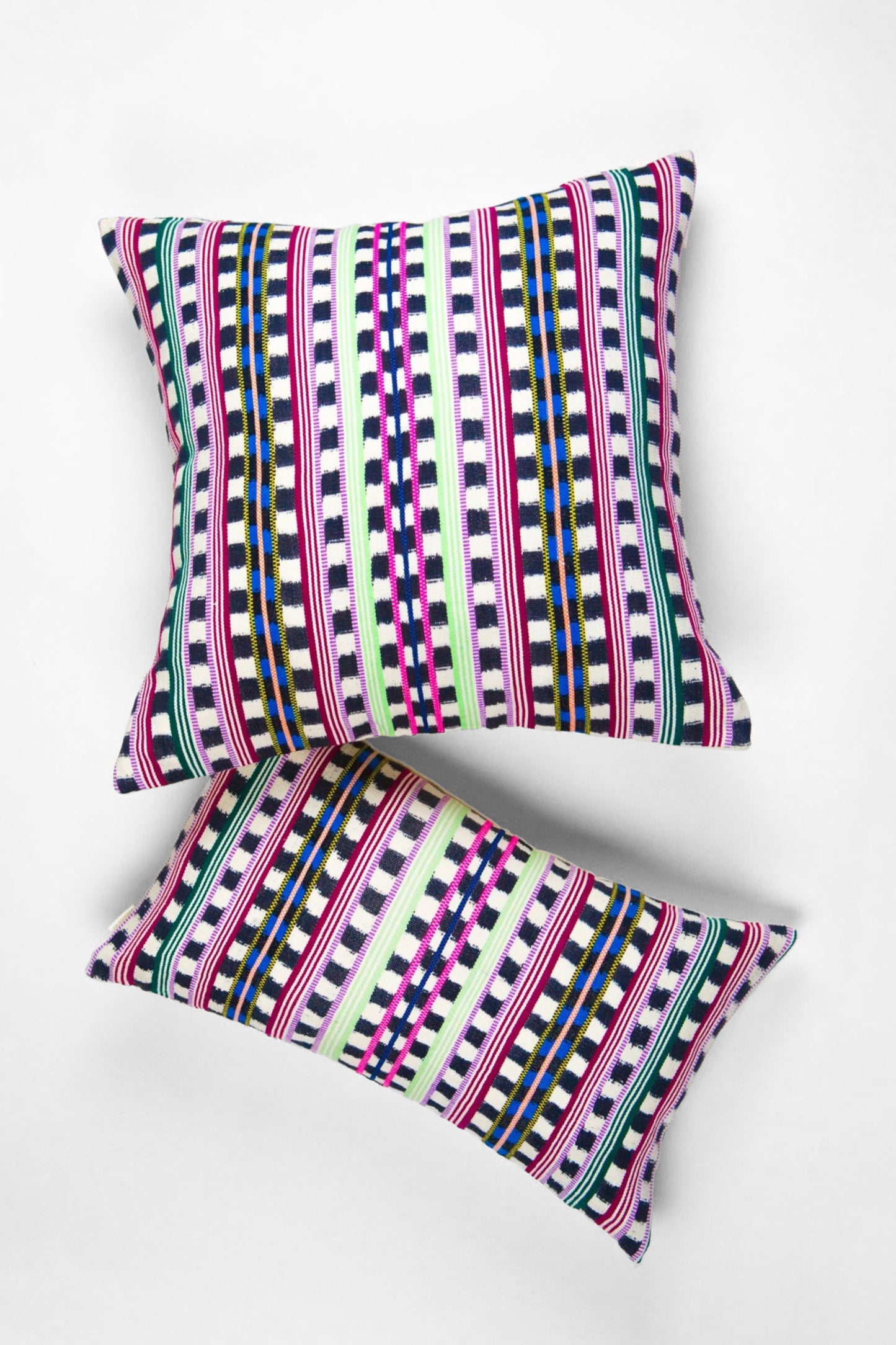 Santiago Atitlan Pink and Lime Pillow