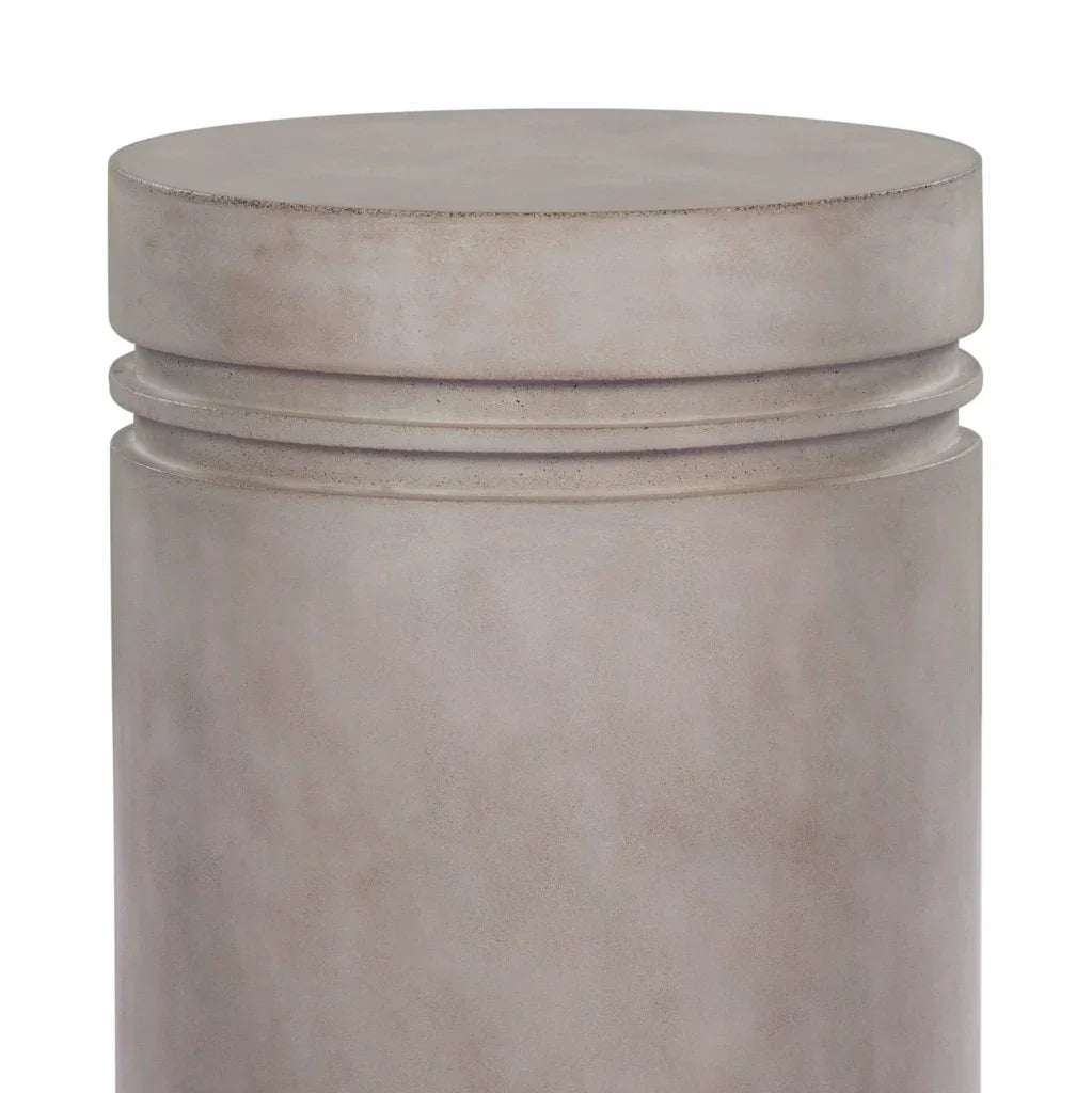 Santori Double Ring Concrete Patio Accent Table
