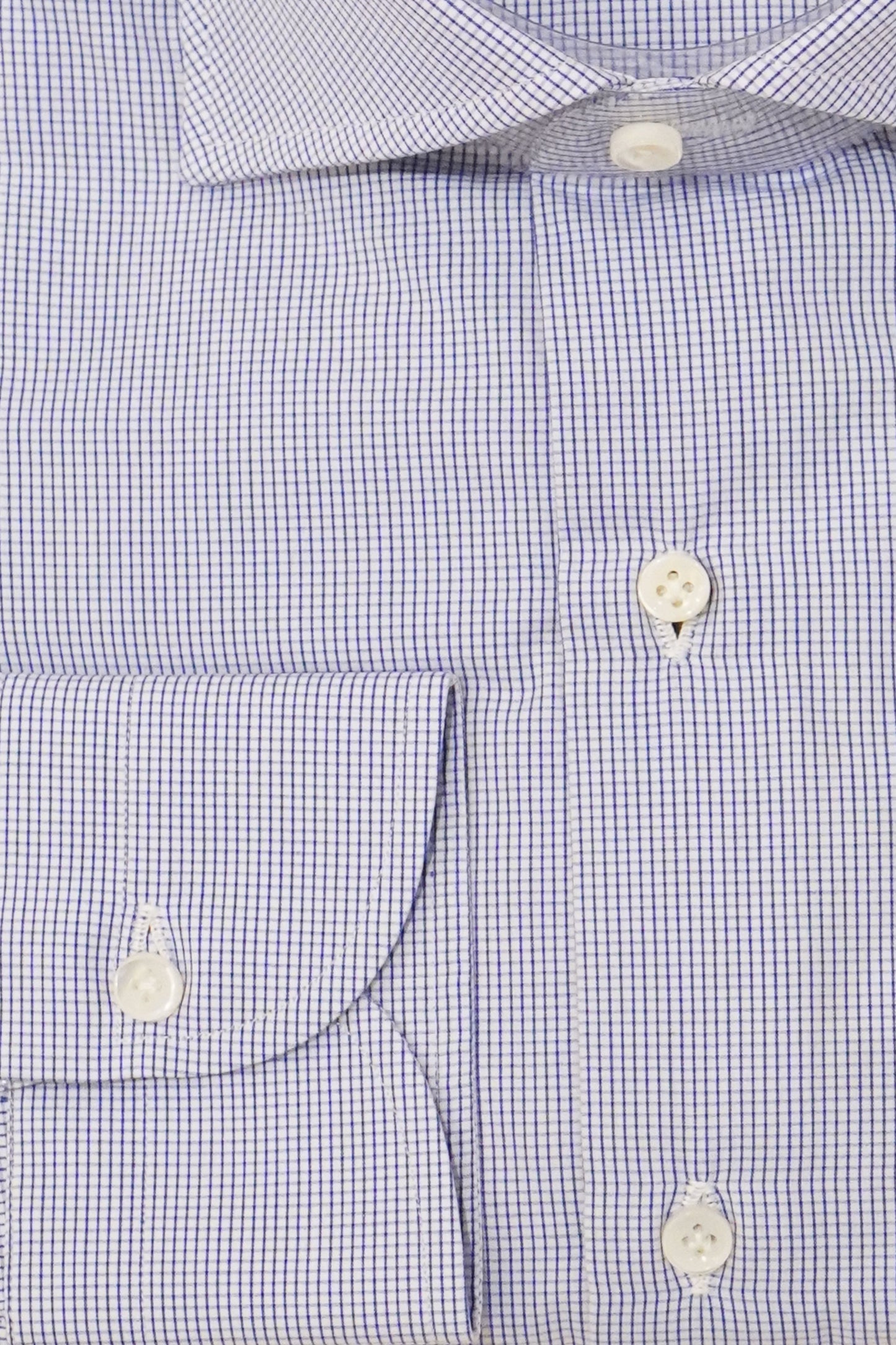 Sartorio Micro Box Check Cotton Dress Shirt