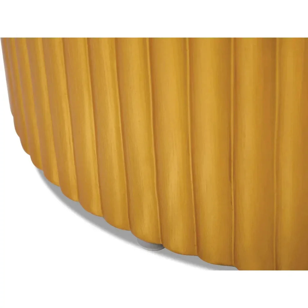 Scallop Zanzibar White Outdoor Coffee Table