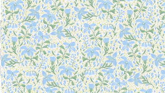 Flowers for Megan in Natural- Fabric