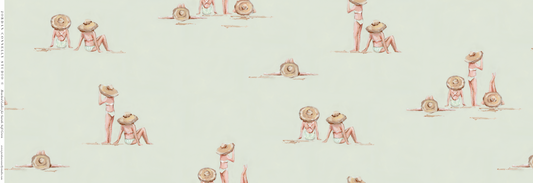 Beached Ladies for Sarah in Melon- Fabric