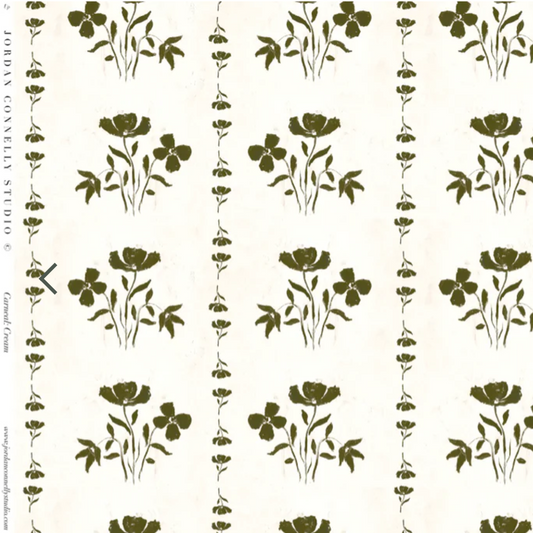 Carneal in Cream Wallpaper
