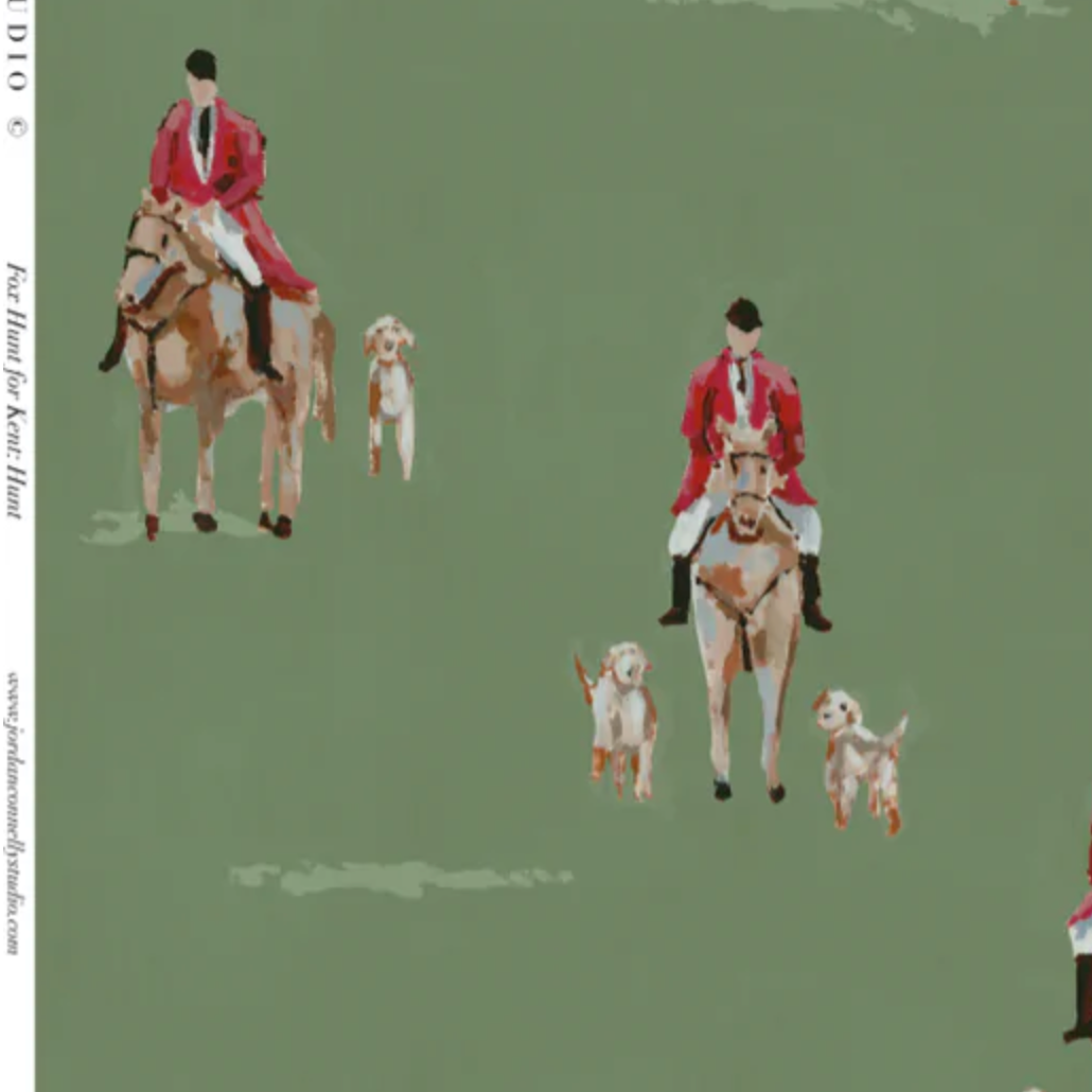 Fox Hunt for Kent in Hunt Wallpaper