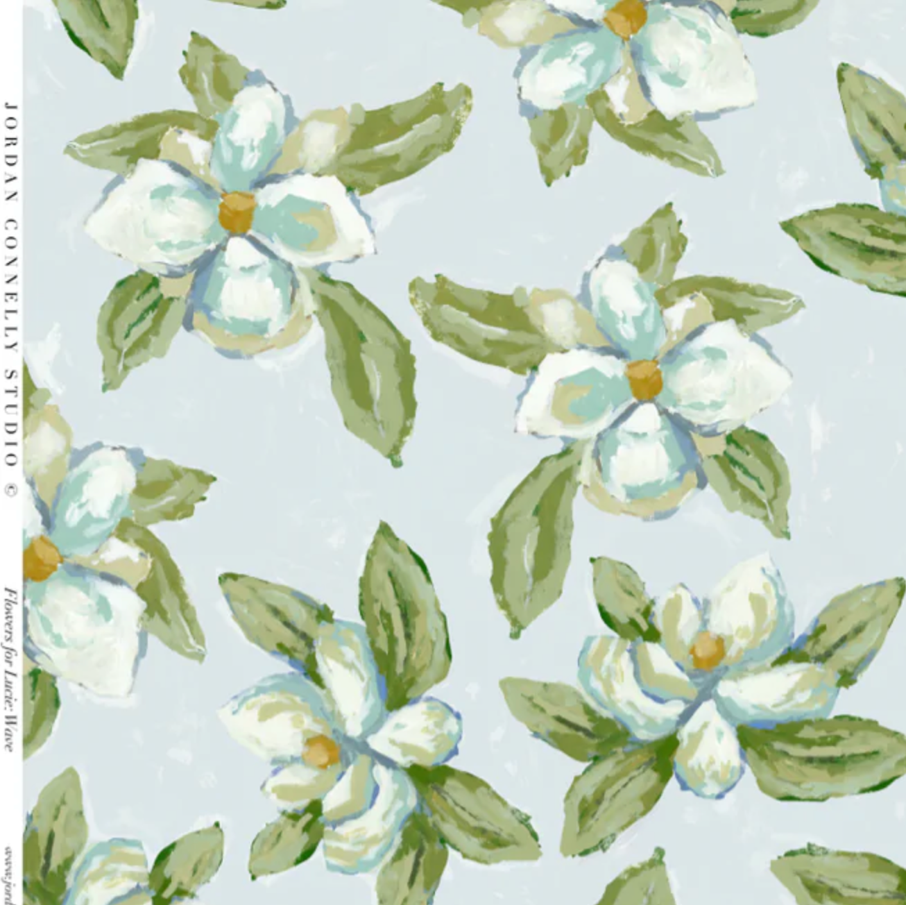 Magnolias for Lucie in Wave Wallpaper