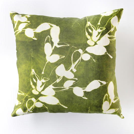The Porto Olive Botanical Linen Pillow