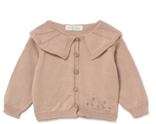 LI + ME - Embroidered Knit Cardigan, Candy