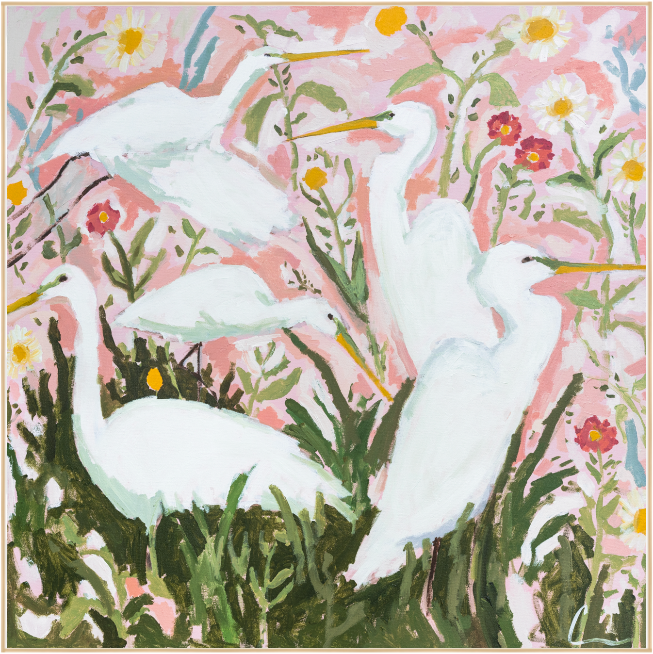 Birds in Peony PRINT