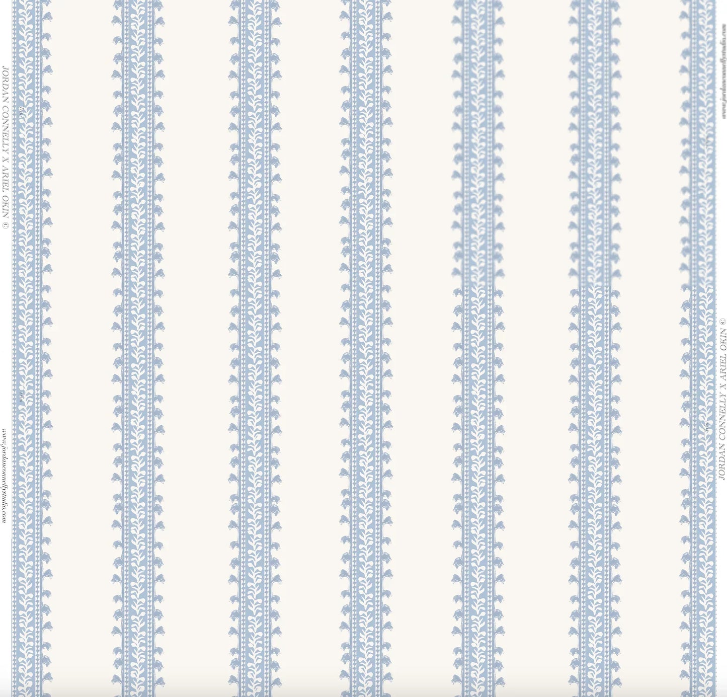 Forged Vine in Blue- Fabric