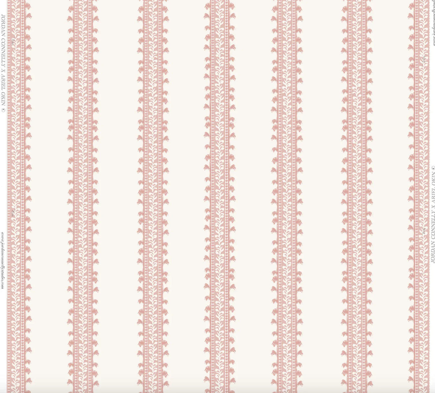 Forged Vine in Rose- Fabric