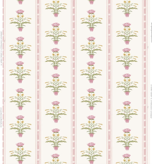 Lotus Garden in Rose- Fabric