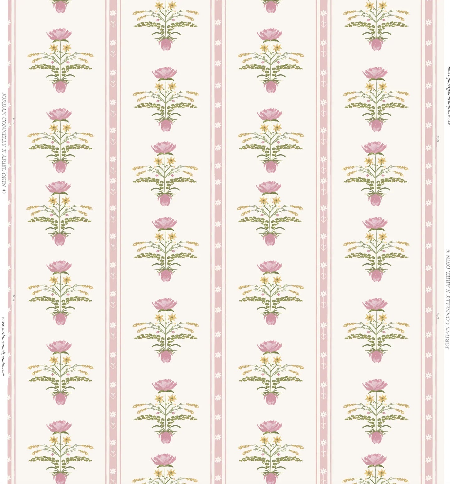 Lotus Garden in Rose Wallpaper