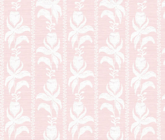 Blocked Tulips in Blush- Fabric