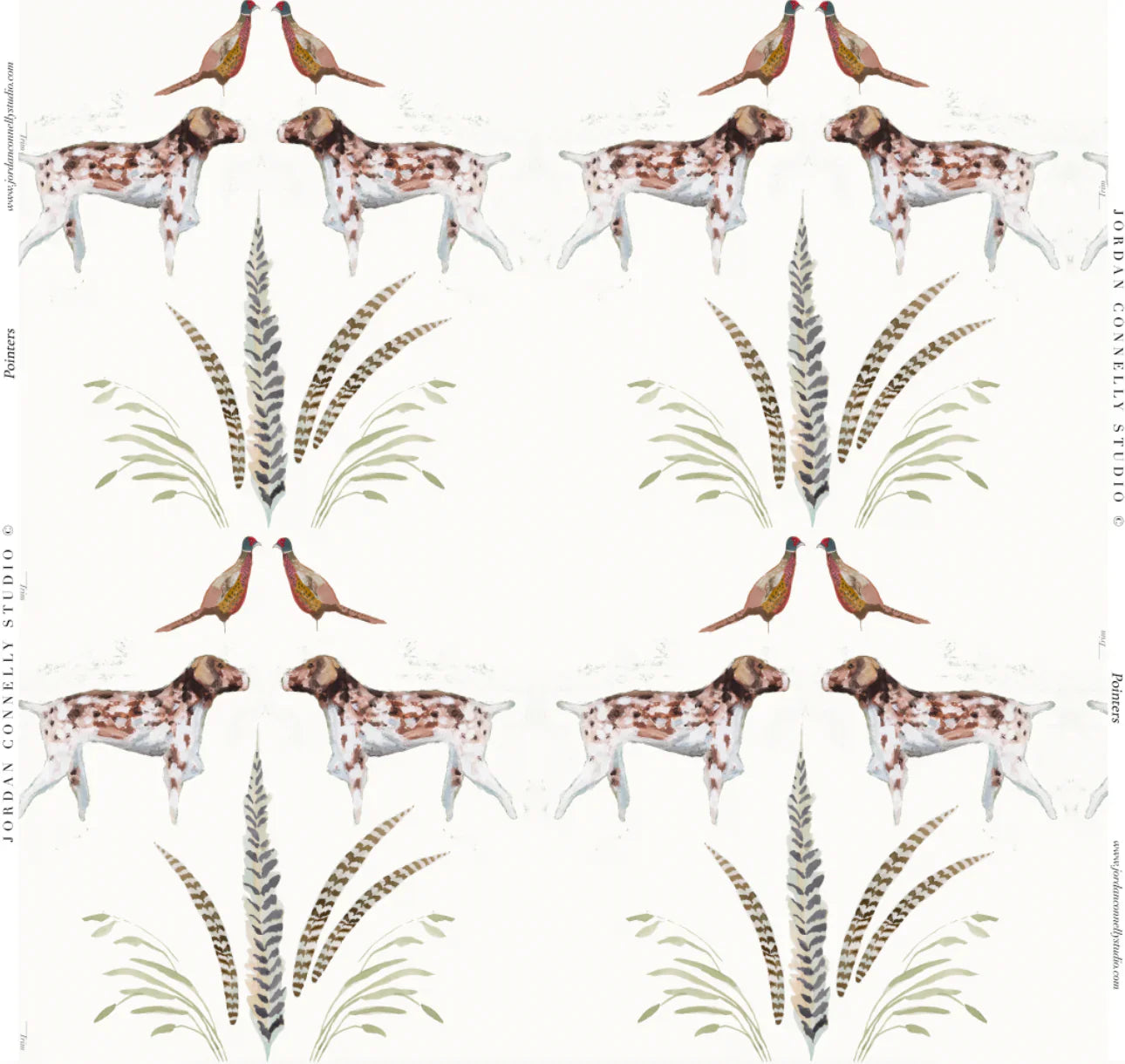 Pointers in White- Fabric