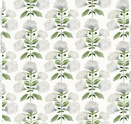 Hydrangea Bloom in Garden- Fabric