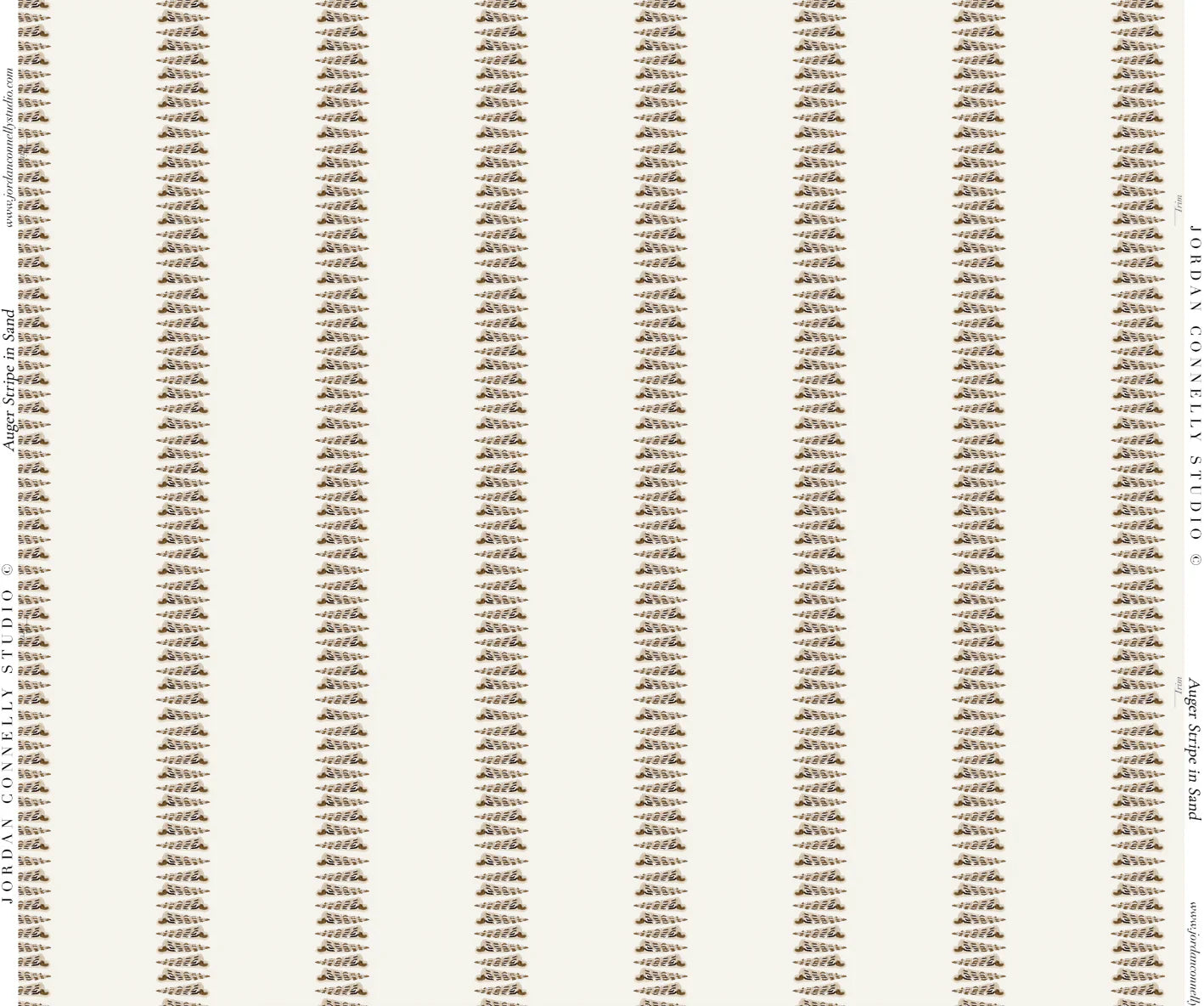 Auger Stripe in Sand- Fabric