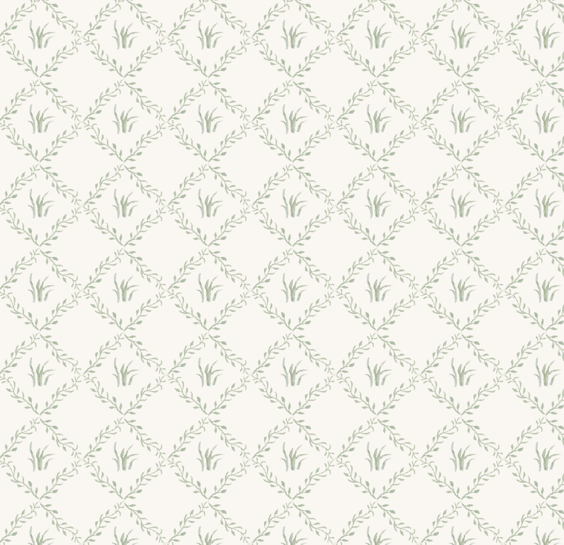 Garden Trellis in Cream Wallpaper