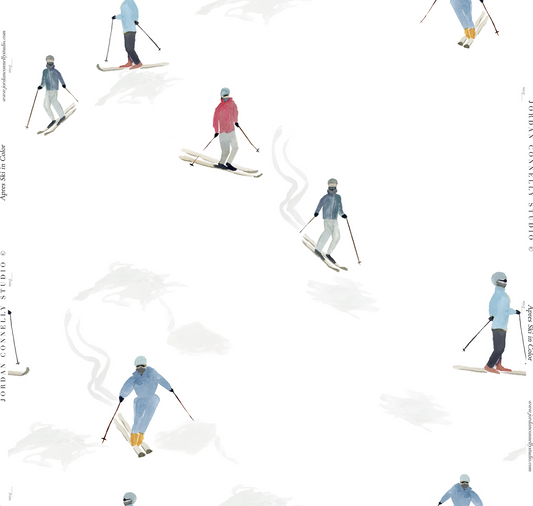 Apres Ski in Color Wallpaper