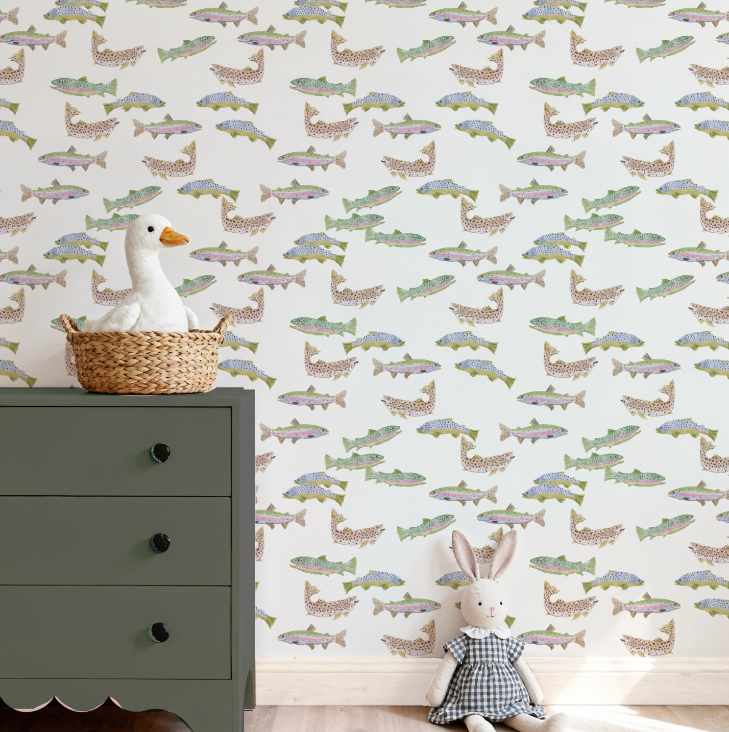 Tight Lines in Cream Wallpaper
