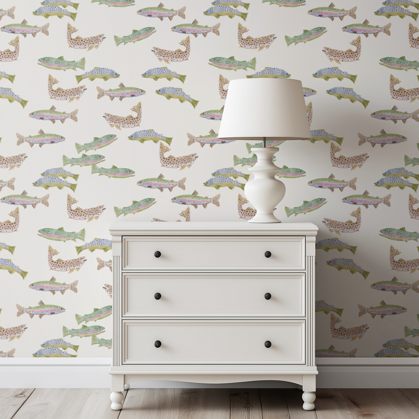 Tight Lines in Cream Wallpaper