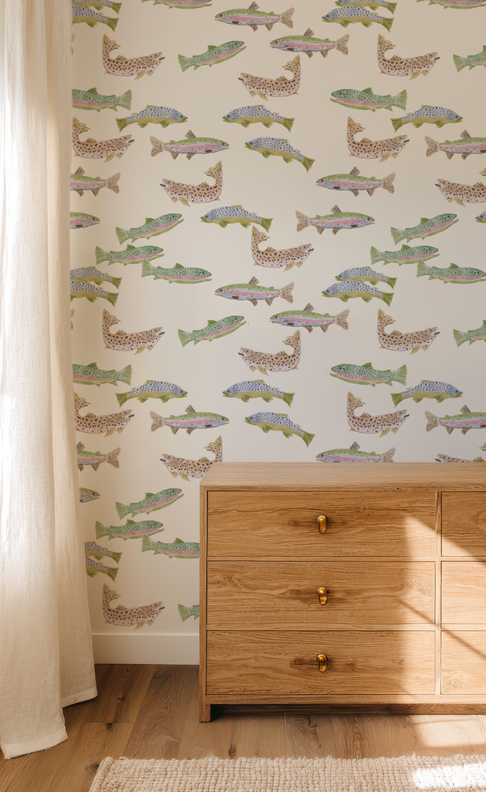 Tight Lines in Cream Wallpaper
