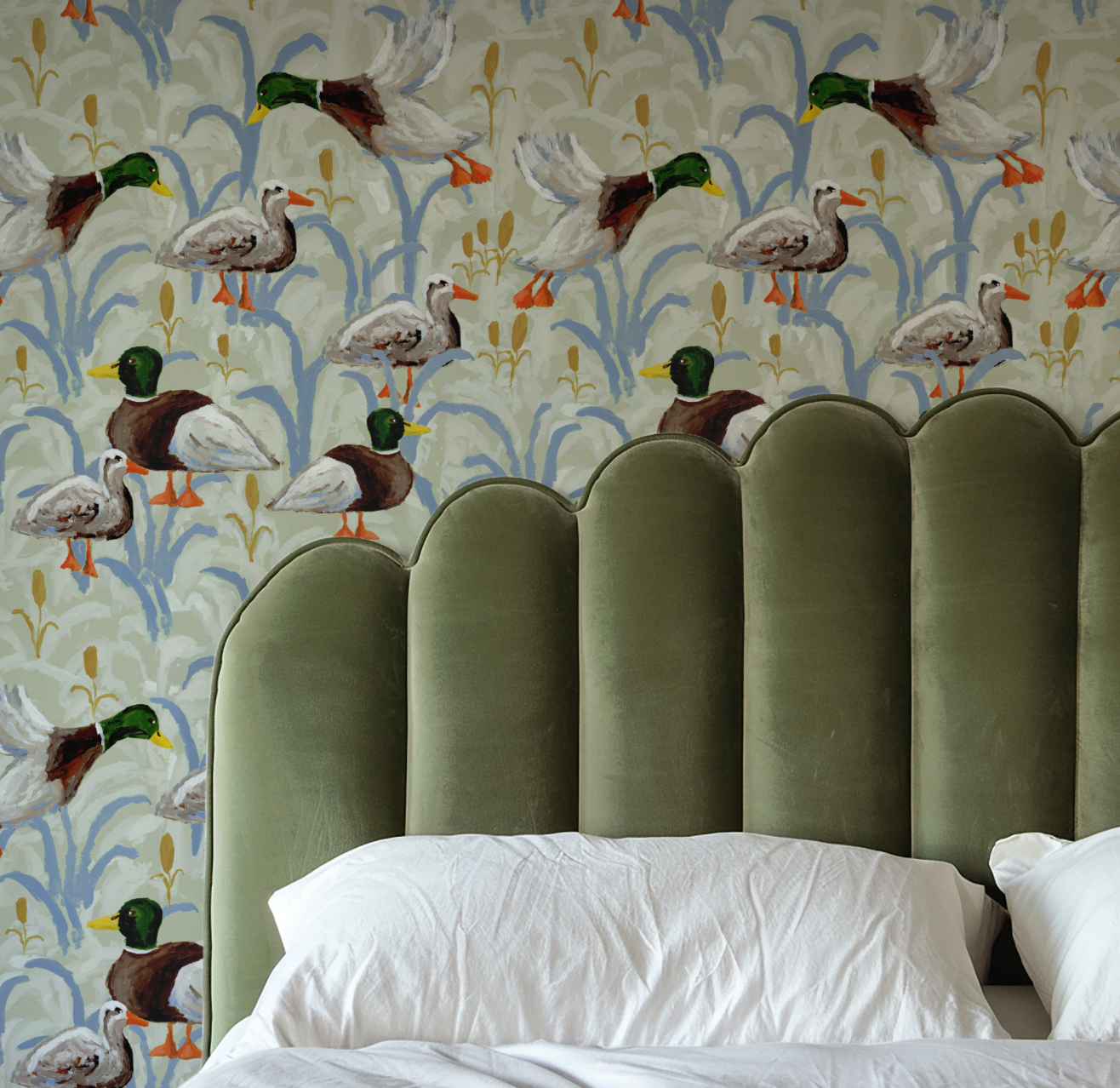 Mallard Party Wallpaper