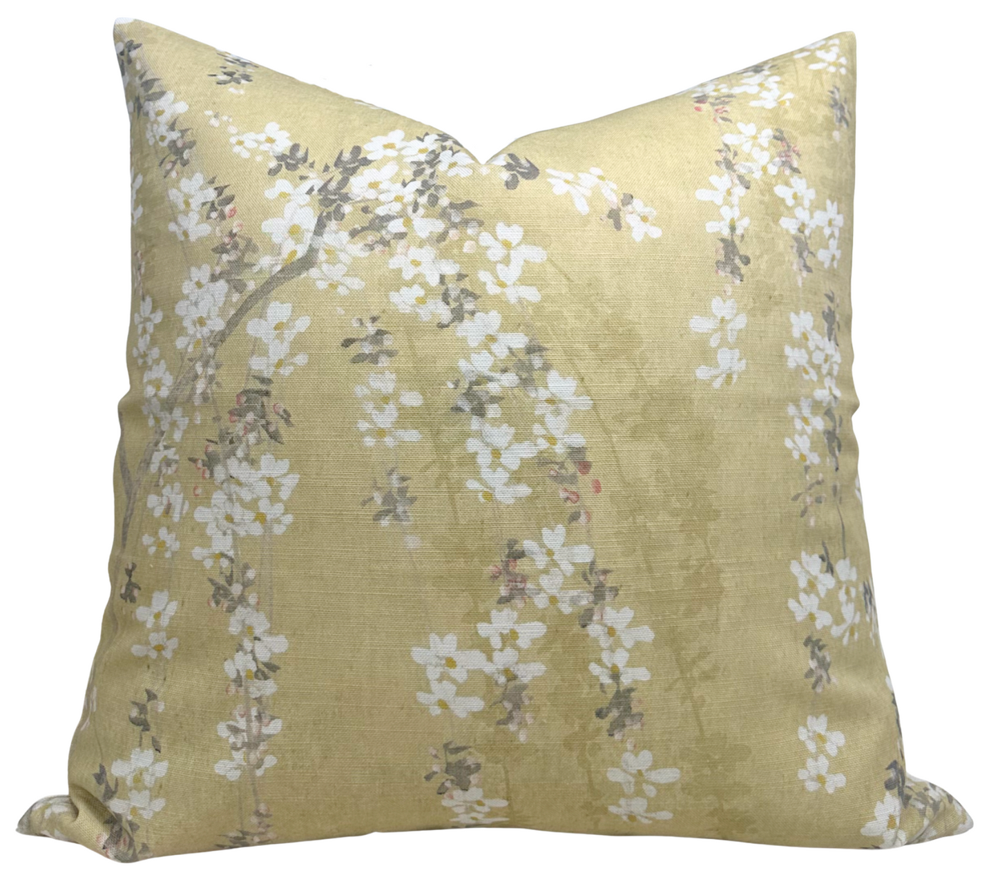 Weeping Blossom Pillow Cover in Gold, Thibaut Pillows