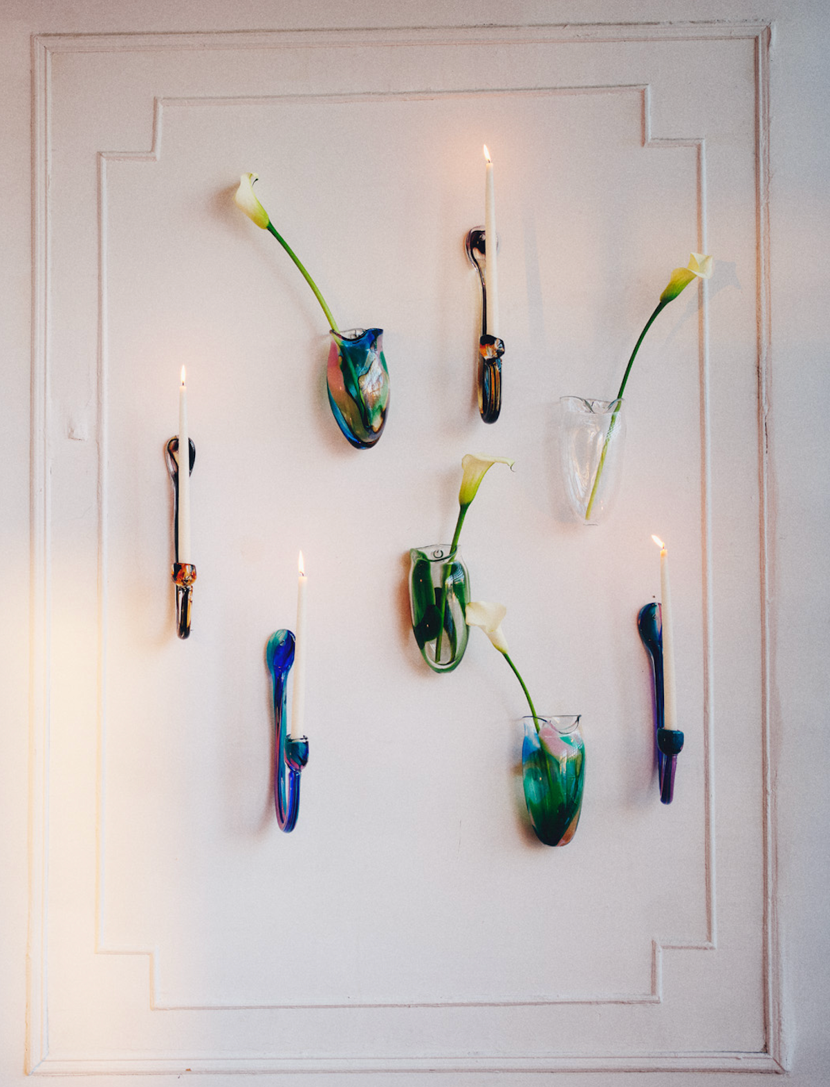 wall candle holder in fume