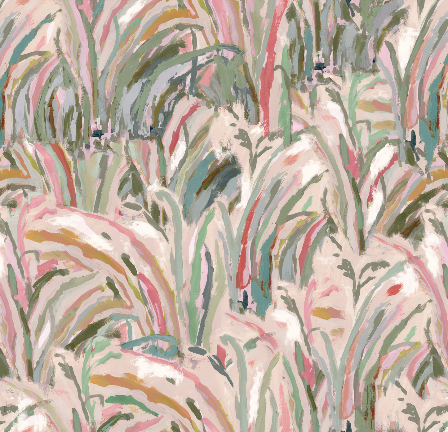 Marble Marsh in Blush Wallpaper