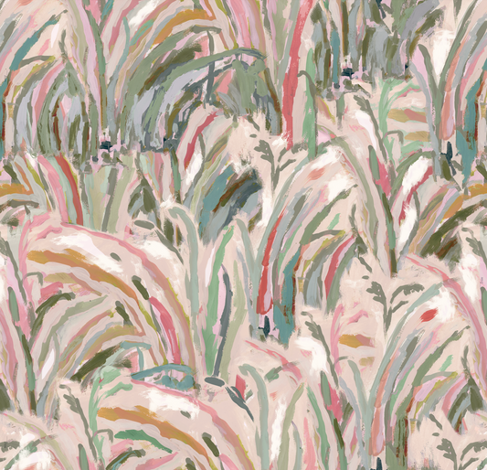 Marble Marsh in Blush Wallpaper