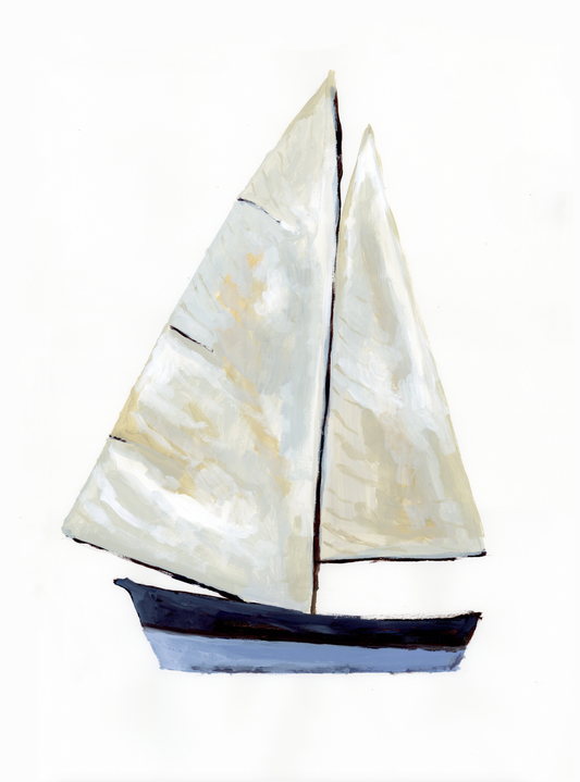 Blue Sailboat PRINT