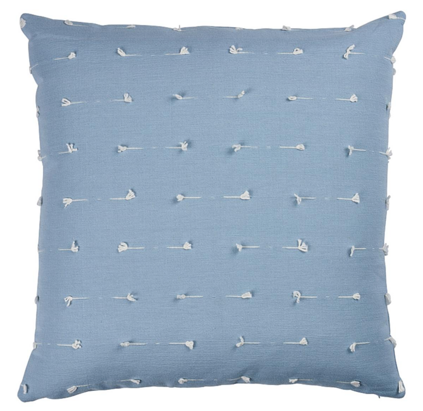 Teton Embroidered Pillow Cover in Sky Blue, Schumacher Textiles