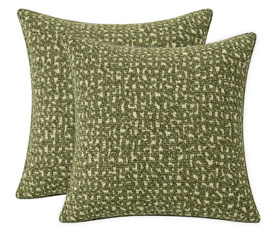 Serra Pillow Cover in Chive Green, Kelly Wearstler Textiles