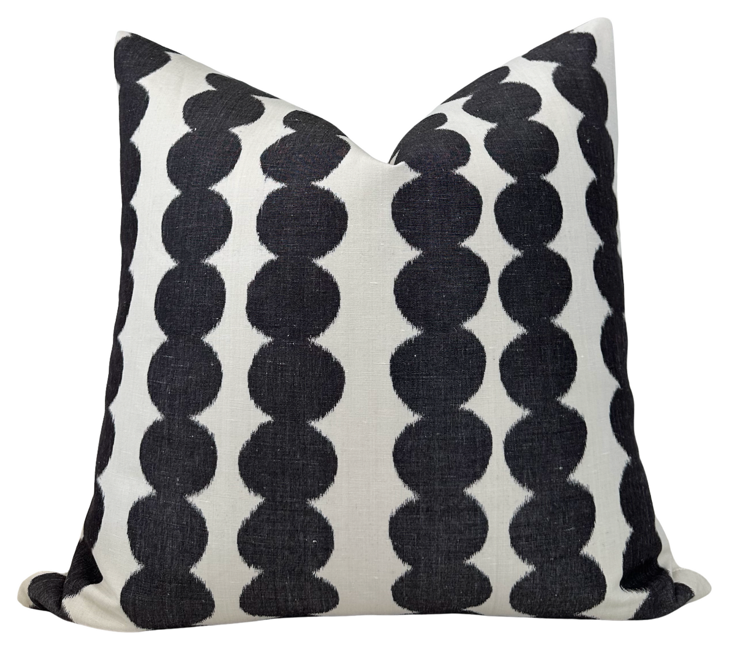 Full Circle Pillow Cover in Faded Black, Schumacher Textiles