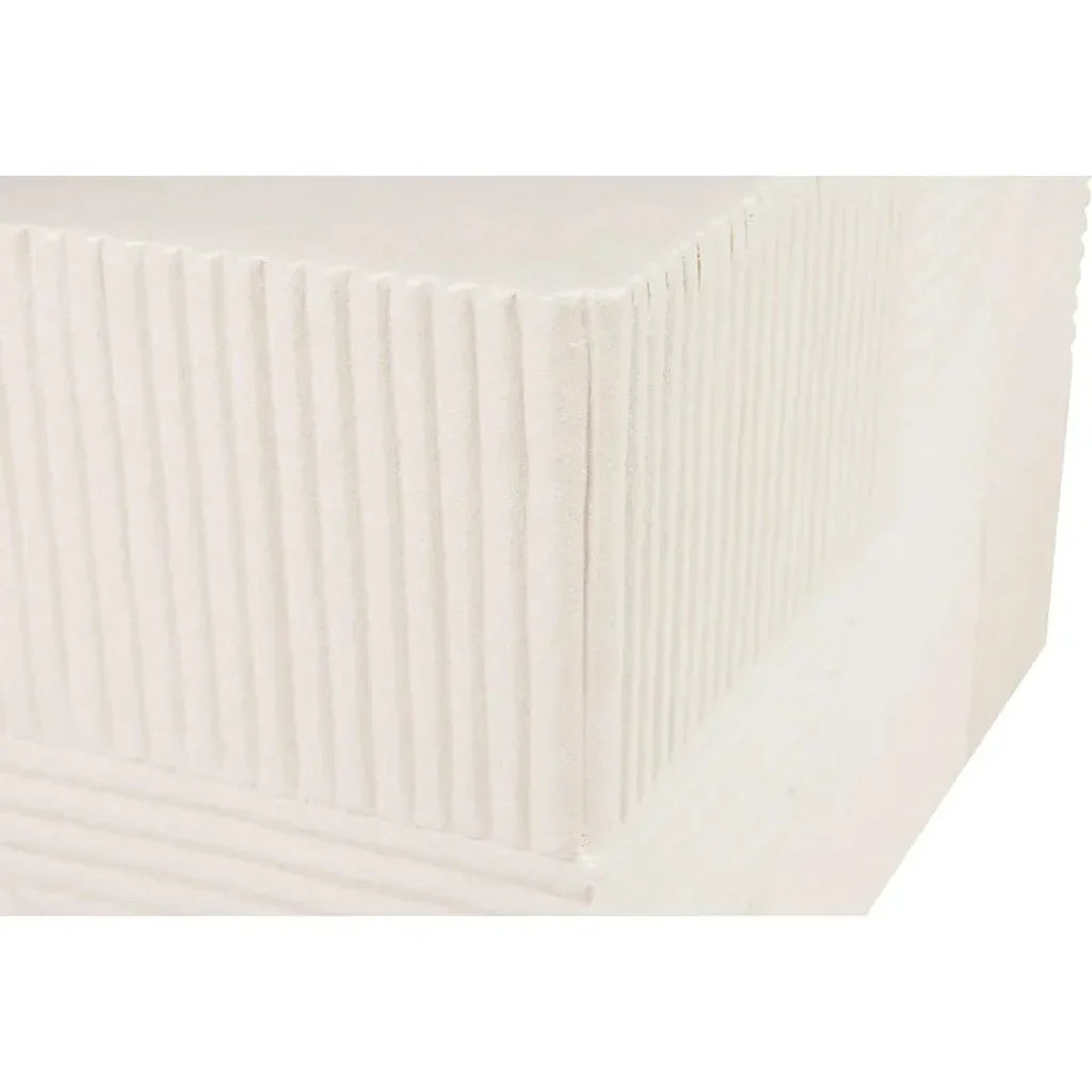 Serenity  Square Table - White Outdoor Accent Table