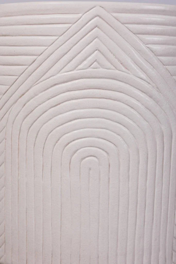 Serenity Textured Ceramic Patio Stool